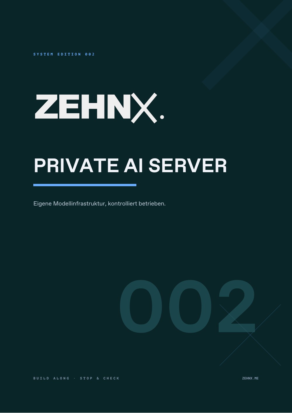 Cover der Edition 002 PRIVATE AI SERVER
